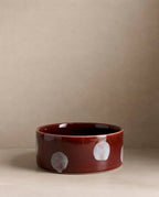 EGG BACK HOME - Pop Dots Näpfe Set Burgunder