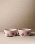 EGG BACK HOME - Pop Dots Näpfe Set rosa